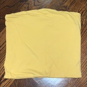 BRANDY MELVILLE yellow tube top